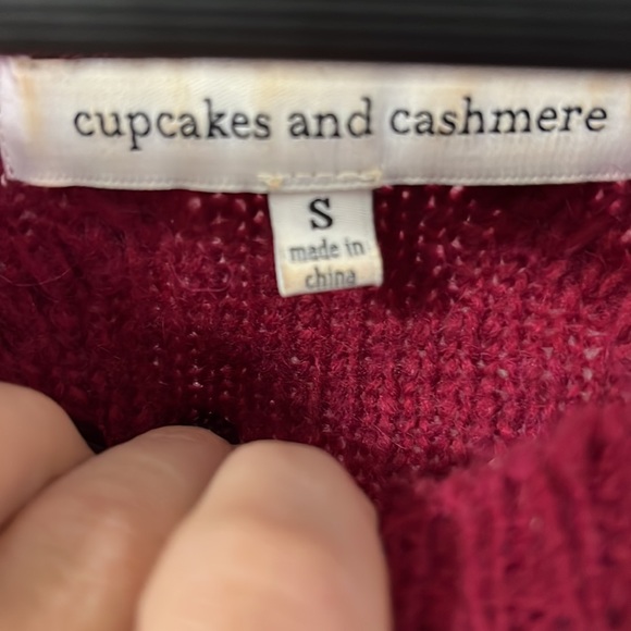 Cupcakes and Cashmere burgundy wine sweater - Picture 4 of 6